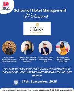 Oberoi Hotels Campus Placement Drive