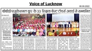 BBD Educational Group Felicitates 33 Teachers with Best Teacher Award